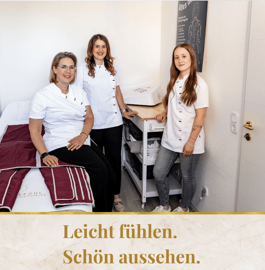 Leicht fühlen. Schön aussehen. Das Hautgefühl-Team am Slimyonik-Gerät